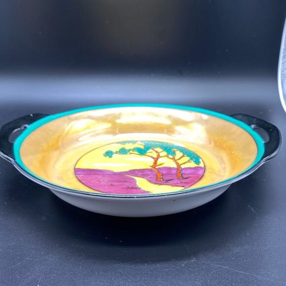 ART DECO Noritake CLASSIC Deco Japanese‎ Lusterware serving plate - Picture 14 of 16